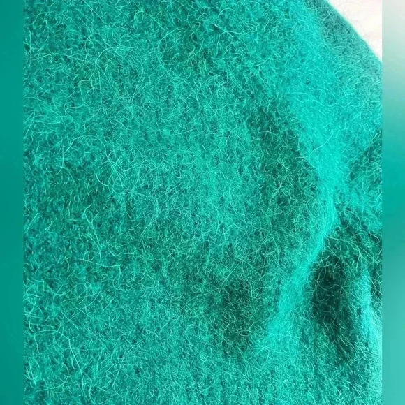 Superdry super lux ribbed crew alpaca and‎ wool blend womans 10 green thick - Picture 6 of 9